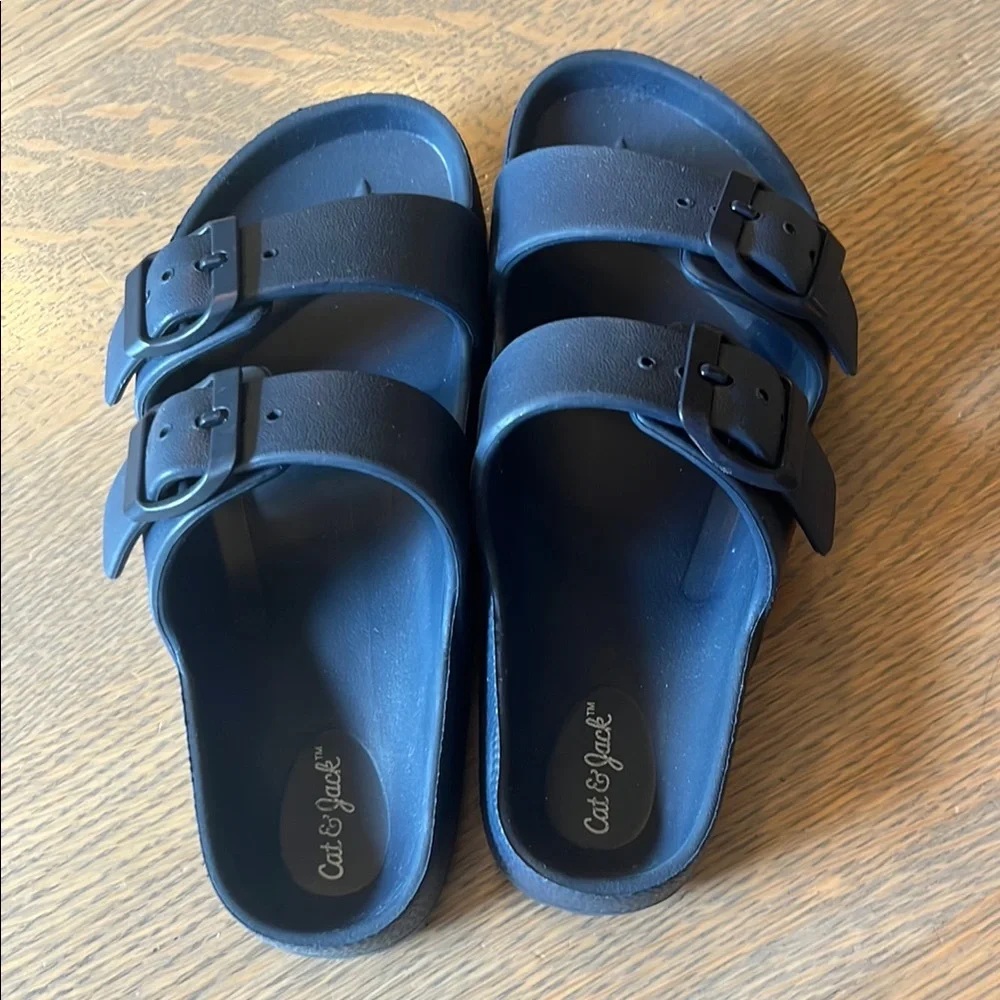 Navy Cat and Jack Double Strap Waterproof Sandals